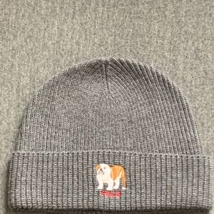 New Mens Ralph Lauren French Bulldog Knit Beanie